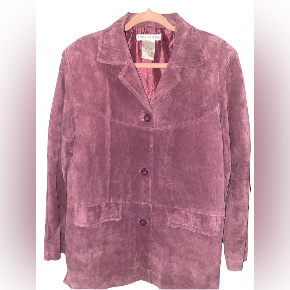 Vintage Jessica Holbrook Washable Suede Jacket